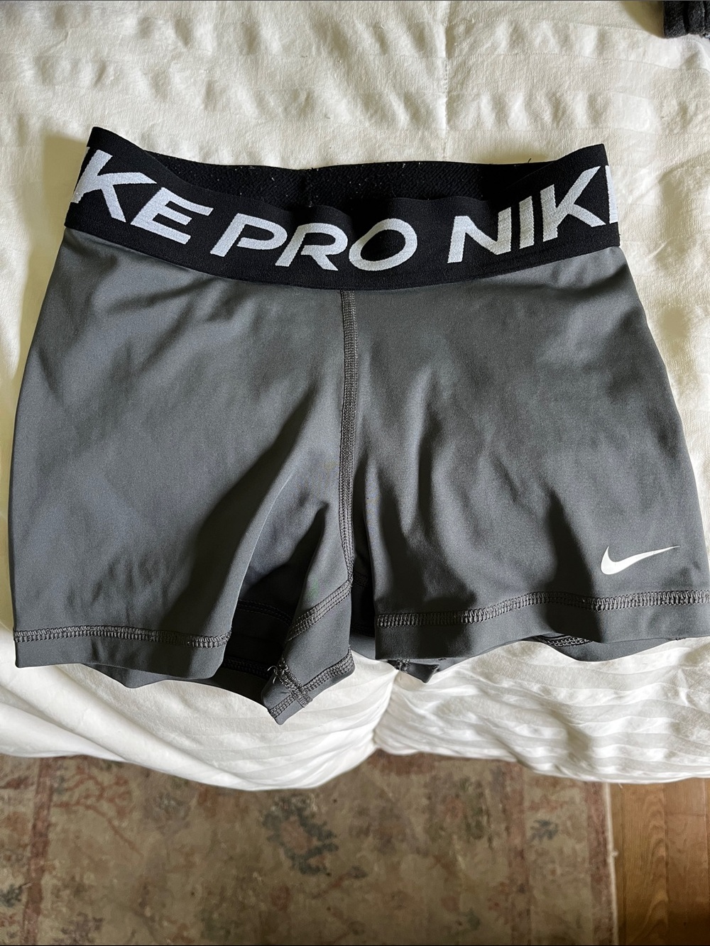 Nike Pro Women's Dark Gray Compression Bike Shorts